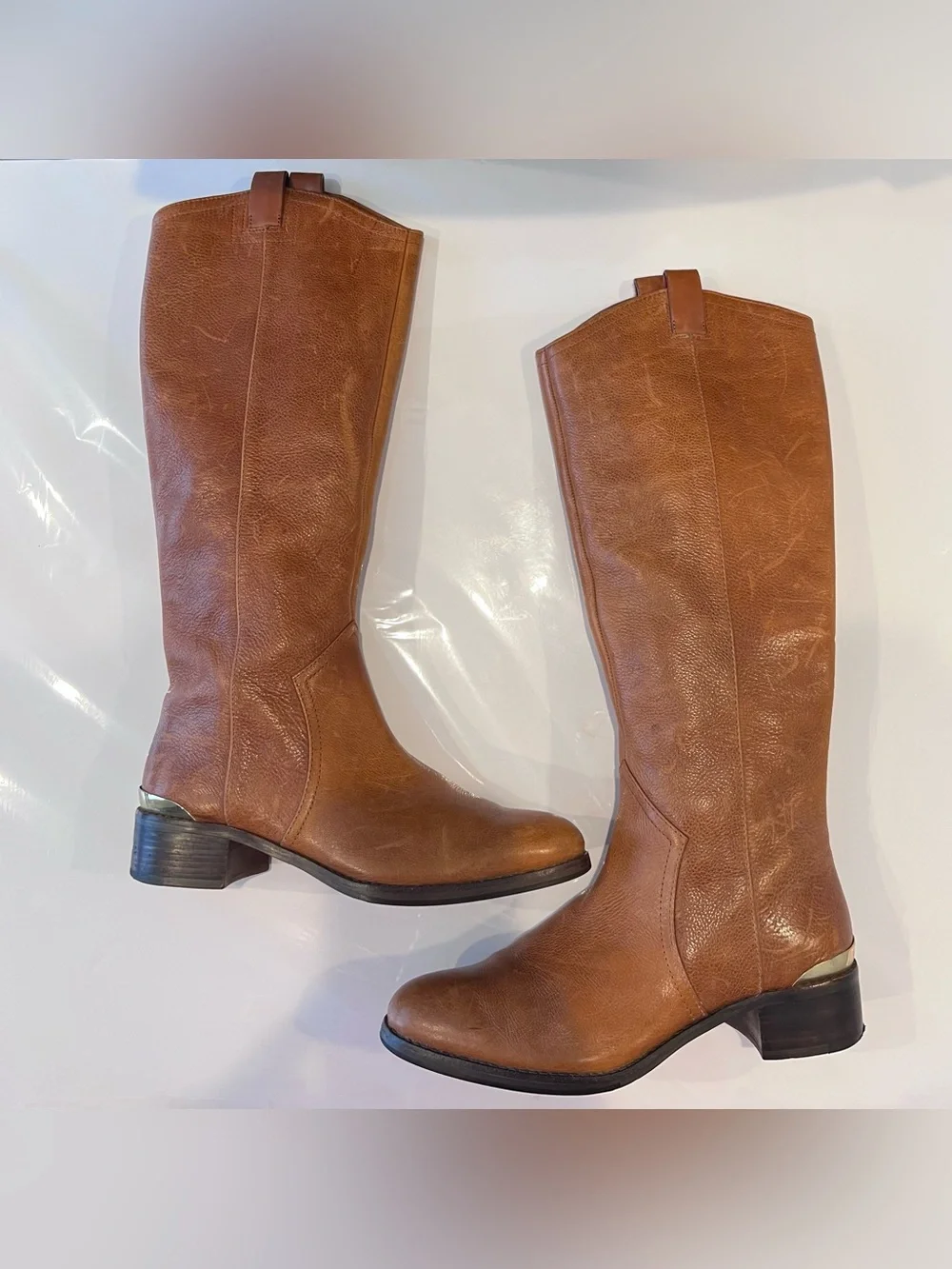 Louise Et Cie Lo-Zada Chestnut Women's Tall Leather Riding Boot